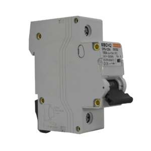 Breaker riel DIN EBCHQ serie EPB125H – 1 a 3 polos, 10 kA, curva C