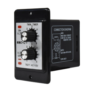 Temporizador doble EBCHQ serie ATDV-Y – base de 8 pines