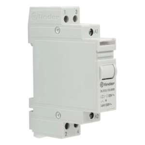 Telerruptor Finder serie 20 – 16 A, ancho 17,5 mm, IP20