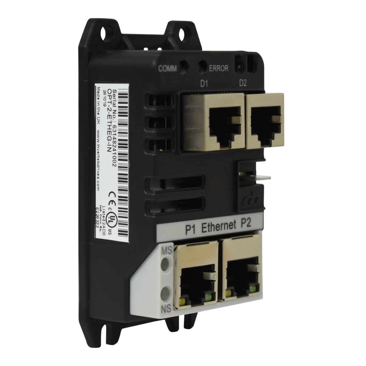 Módulos de comunicación Invertek para variadores Optidrive – BACnet, Ethernet y Profibus