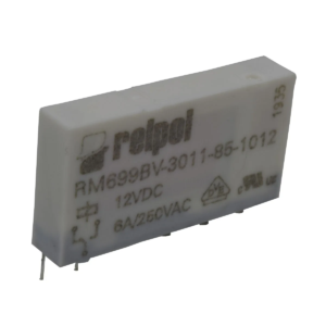 Mini relevo slim de 5 pines Relpol serie RM699BV – 1 contacto conmutable, 6 A