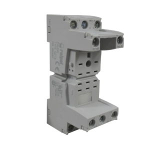 Base para relevos de 11 pines planos Relpol serie GZT3 – riel DIN, 10 A